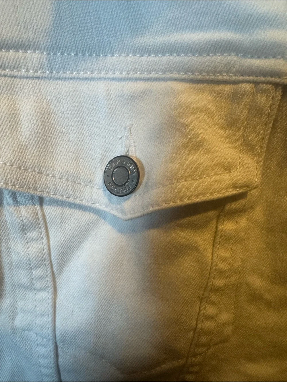 GAP Women's White Denim Jacket